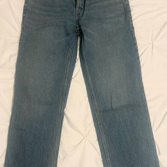 Abercrombie & Fitch Blue Mid Rise 90's Straight Jeans - Picture 5 of 5